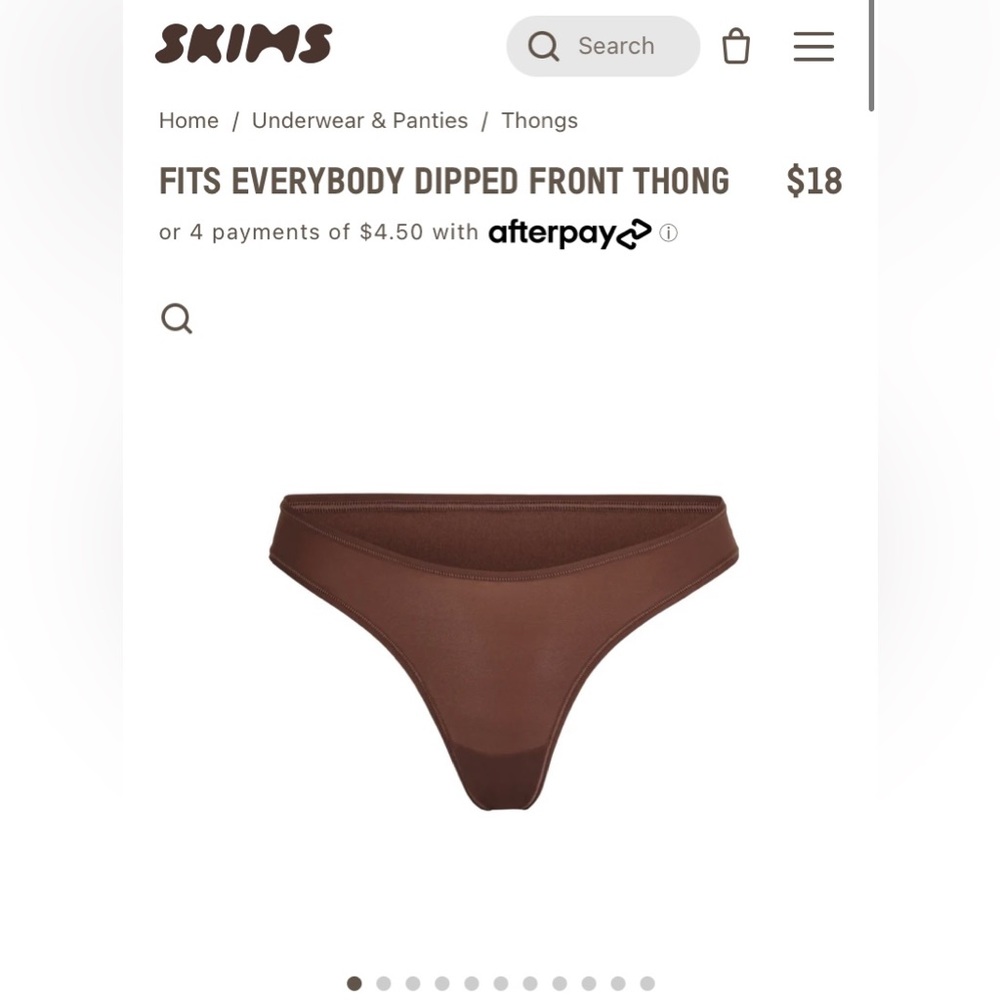 Skims Fits Everybody Dipped Front Thong